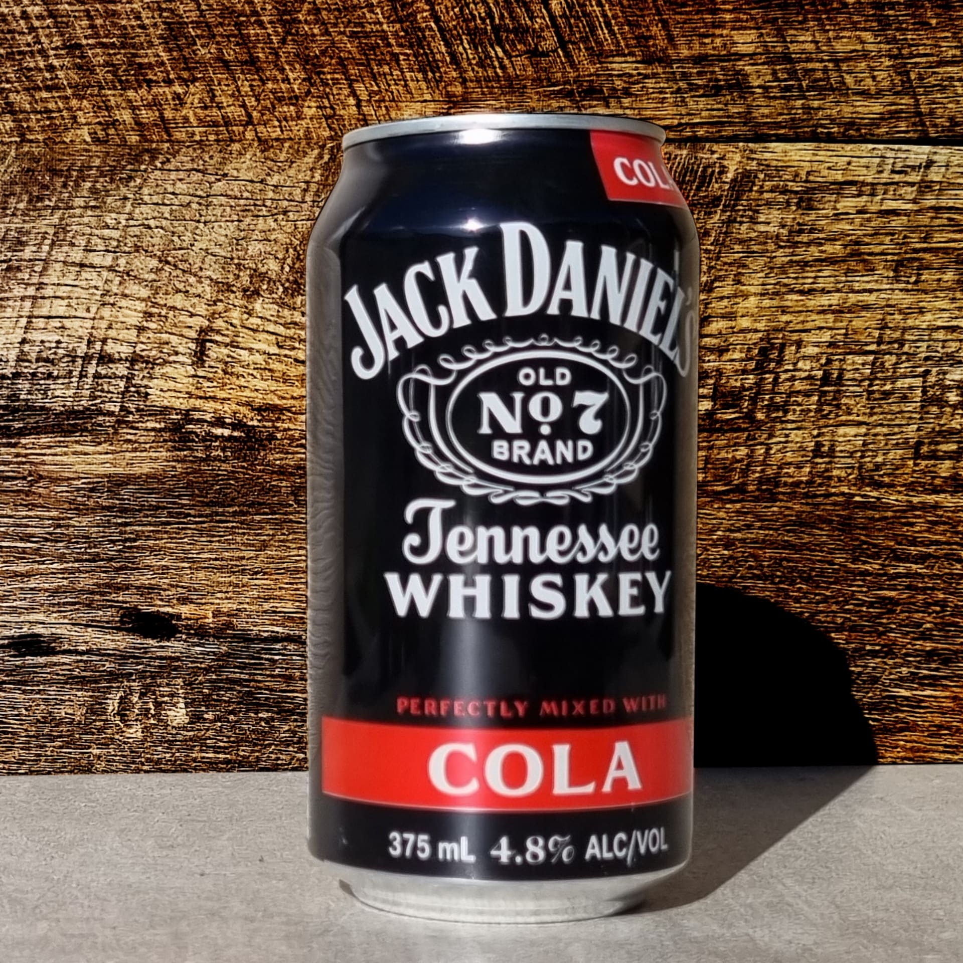Jack Daniels and cola can